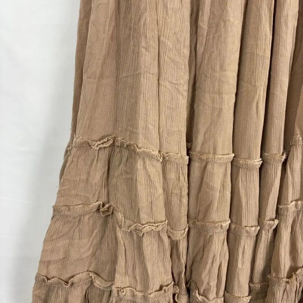Free People tan Maxi Halter Dress - Picture 2 of 7